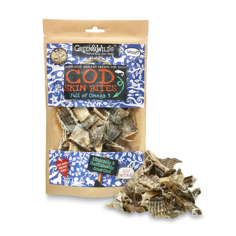 Green & Wilds Cod Skin Bites 50g