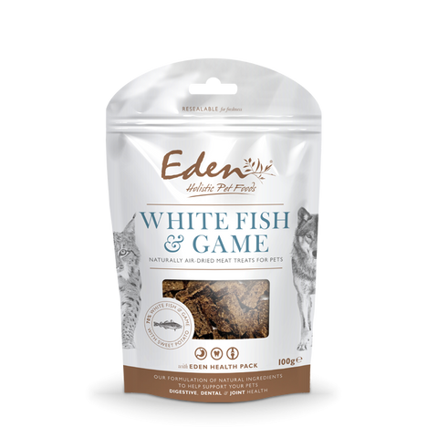 Eden White Fish & Game Treats 100g Cat/Dog