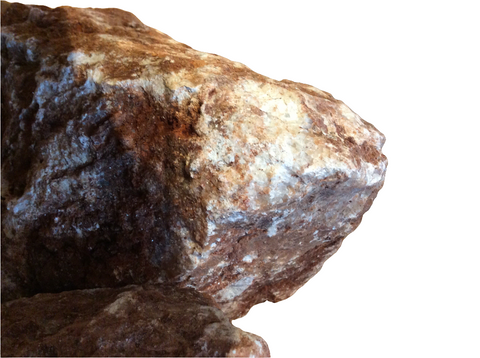 Orange Speckled Quartz Rock
