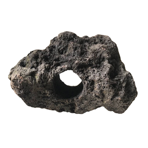 Black Lava Rock 1 Hole 10-15cm