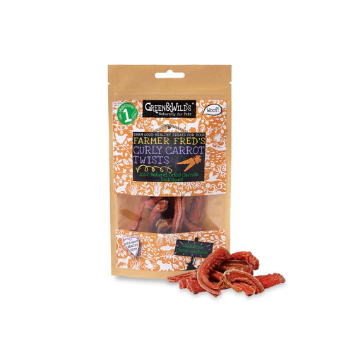 Green & Wilds Curly Carrot Twists, 75g