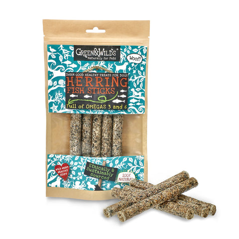 Green & Wilds 5 Herring Fish Sticks