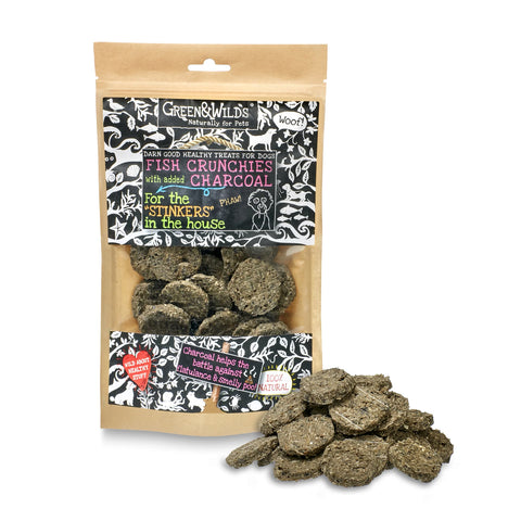 Green & Wilds Fish Crunchies With Charcoal 100g