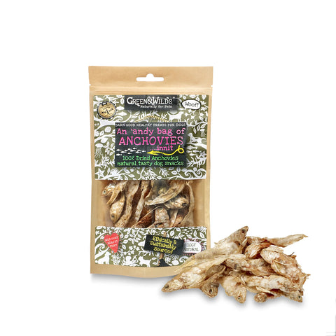 Green & Wilds "Andy" Bag of Anchovies, 50g
