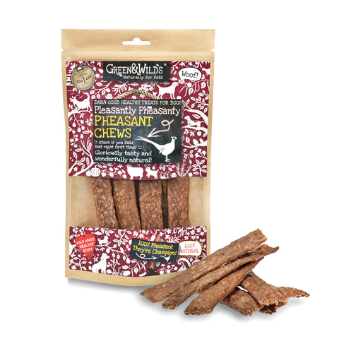 Green & Wilds Pheasant Chews 100g