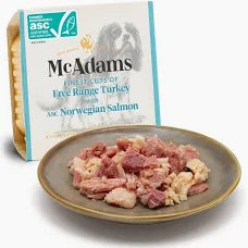 McAdams Free Range Turkey MSC Salmon 100g