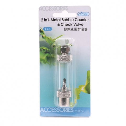 Ista 2 in 1 Metal Bubble Counter and Check Valve